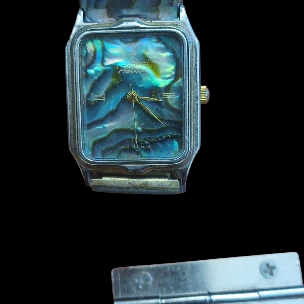 Silver and Blue Quartz Watch